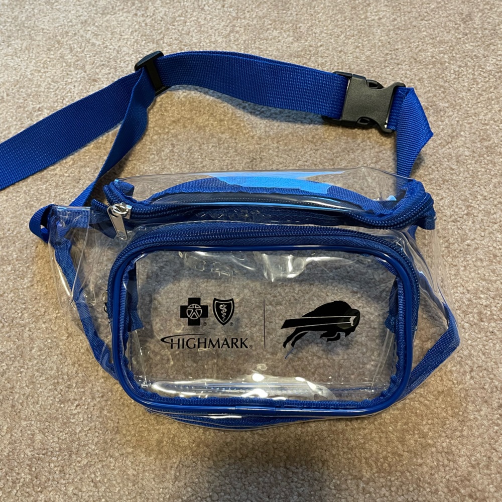 Brand new! Buffalo Bills stadium clear crossbody bag